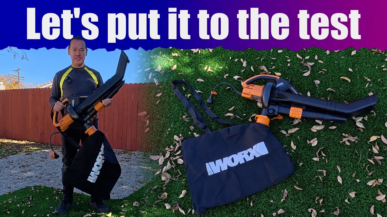 Real Test of the WORX 3 in 1 Leaf Blower, Mulcher & Vacuum