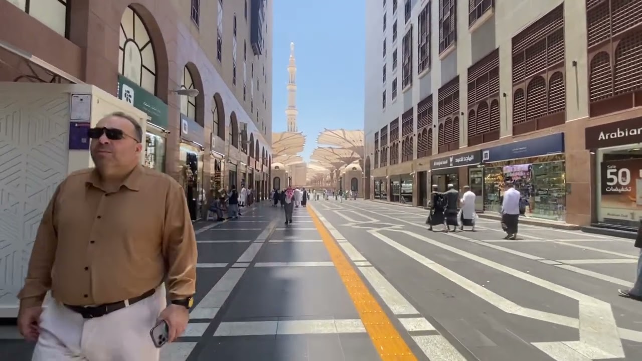 DARI HOTEL AL AQEEQ MADINAH MENUJU PELATARAN MASJID NABAWI, DI PINTU 329 #hotelmadinah