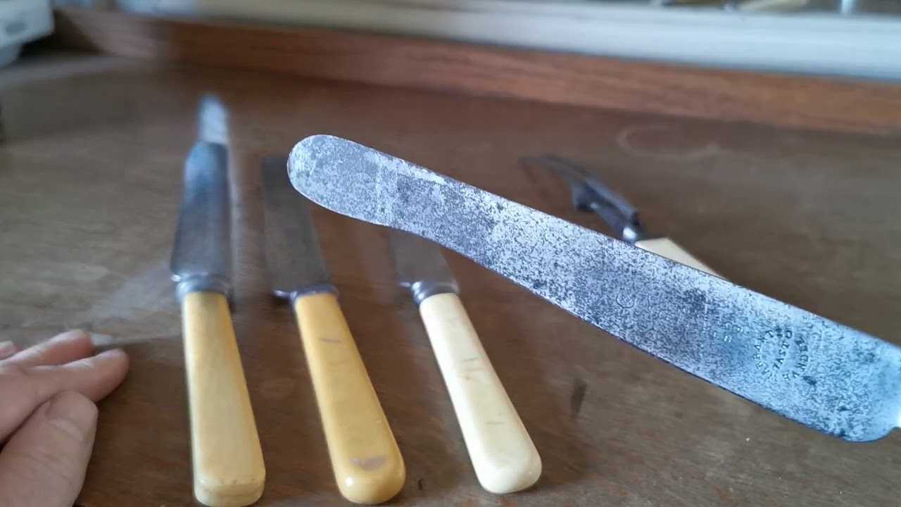 Antique Bone Handle Kitchen Knife Collection