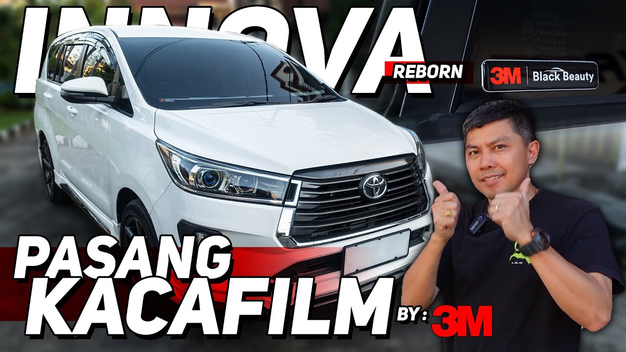 SPILL PEMASANGAN KACAFILM BY 3M AUTOFILM DI MOBIL INNOVA REBORN 40% DEPAN DAN 80% KELILING GAISS