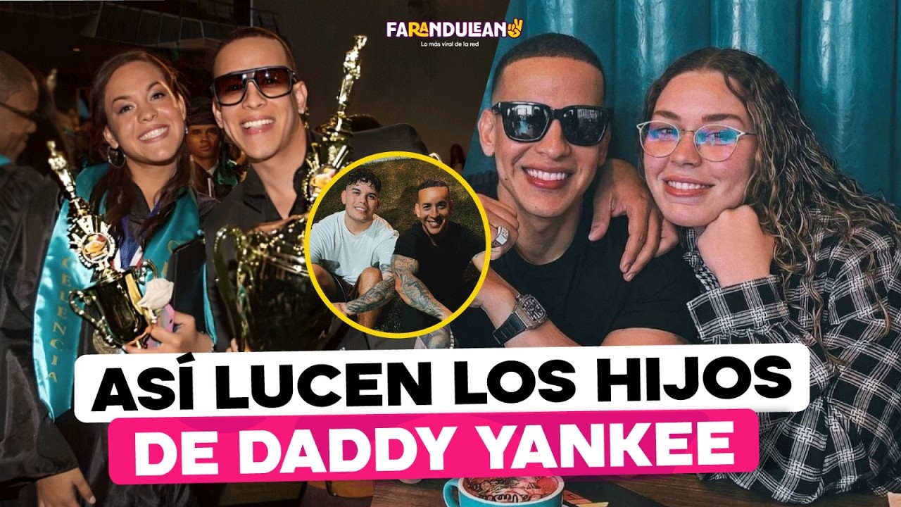 ASÍ LUCEN LOS HIJOS DE DADDY YANKEE.
