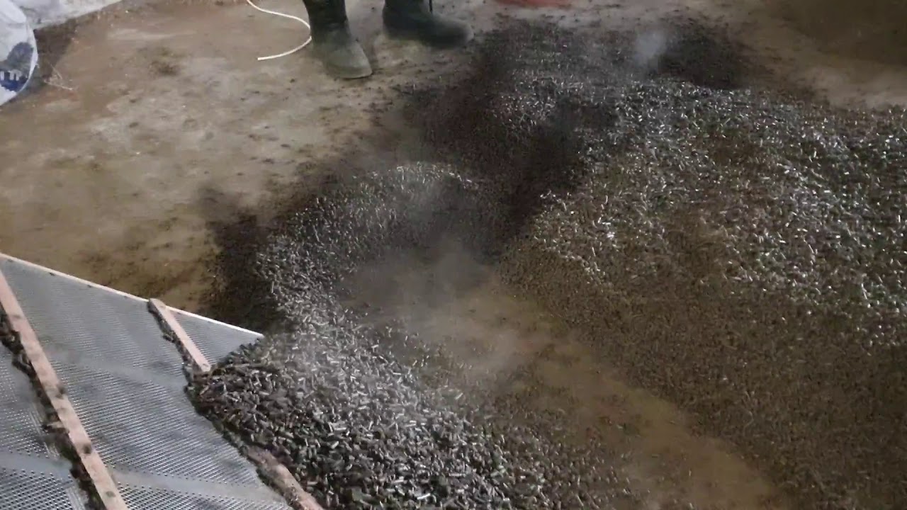 Мини производство пеллеты из отходов подсолнечника.