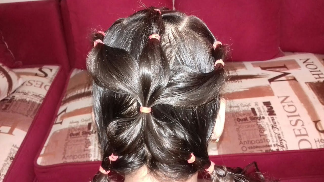 تسريحة الوردة جميلة وجديدة و سهلة
