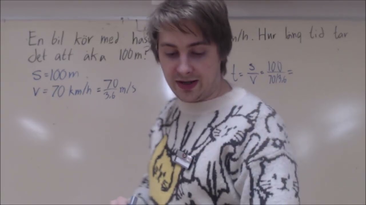 Fysik 1 - Kapitel 3 - Uppgift 1