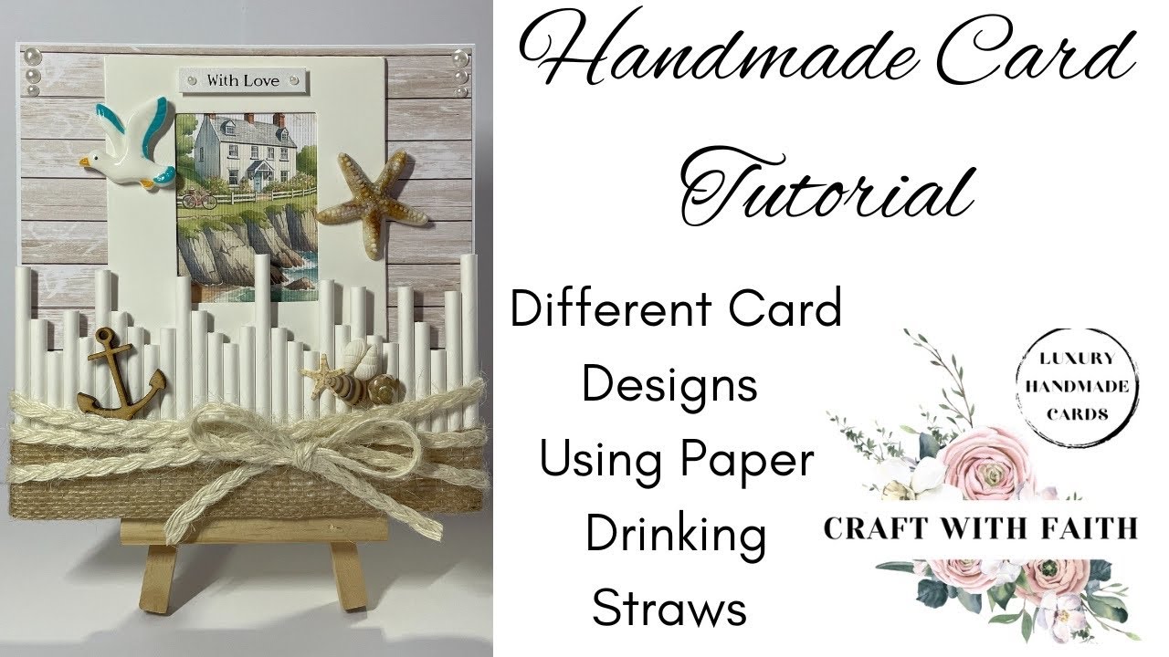 Using Paper Straws For Crafts - Handmade Card Tutorial