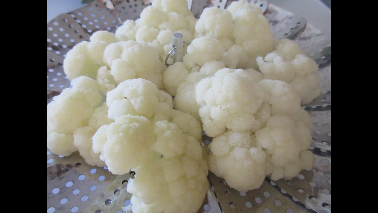Steaming CAULIFLOWER - How to steam CAULIFLOWER demonstration