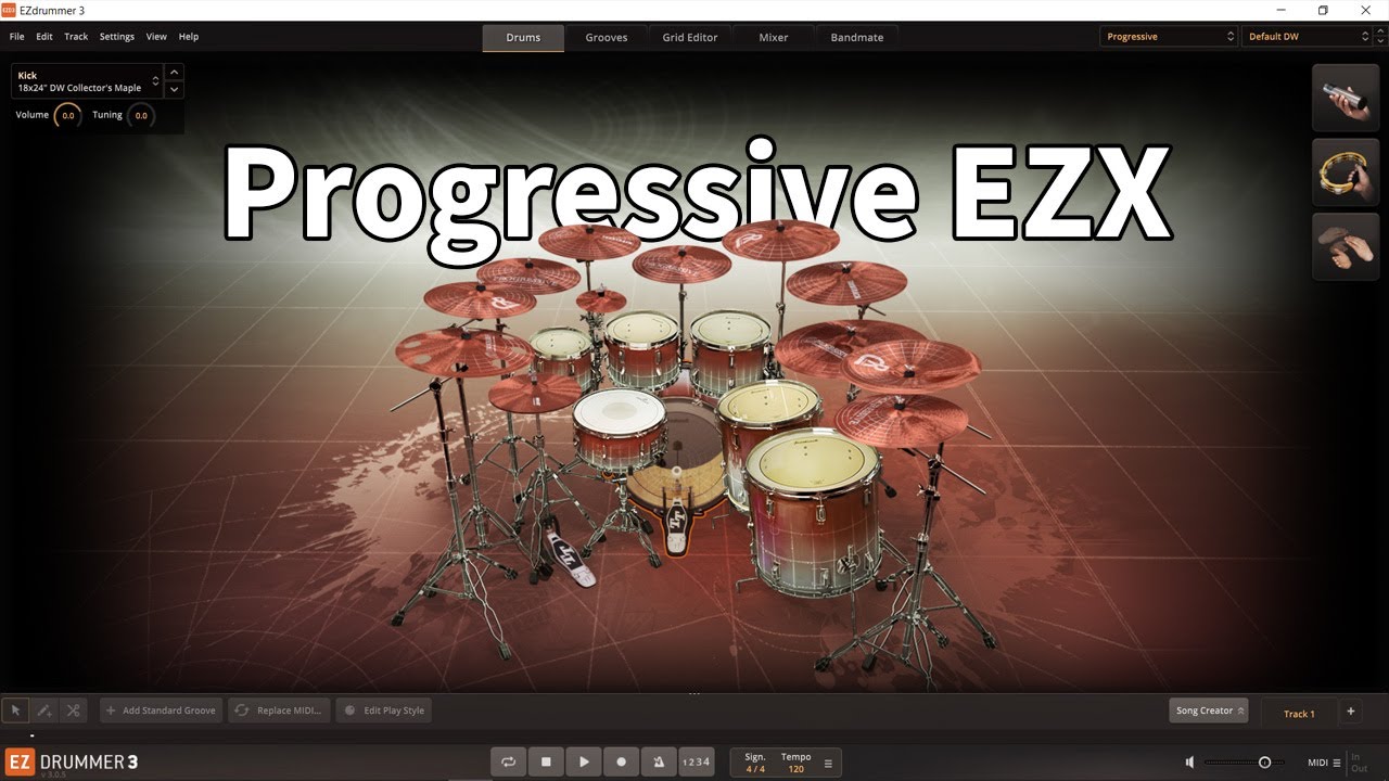 Toontrack EZDrummer 3 with Progressive EZX All Presets Demo
