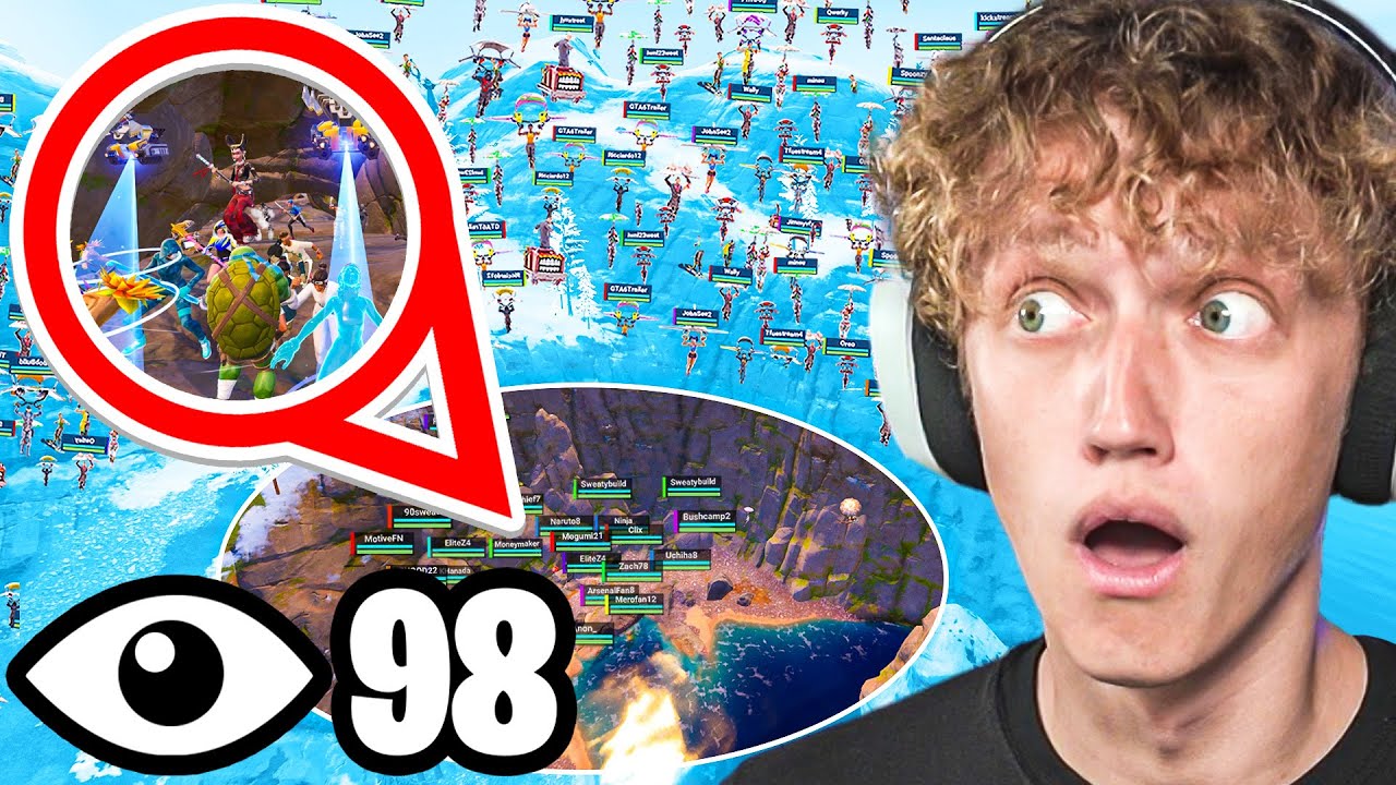 100 Players Land At The *SECRET* Cave In Season 2 Fortnite!