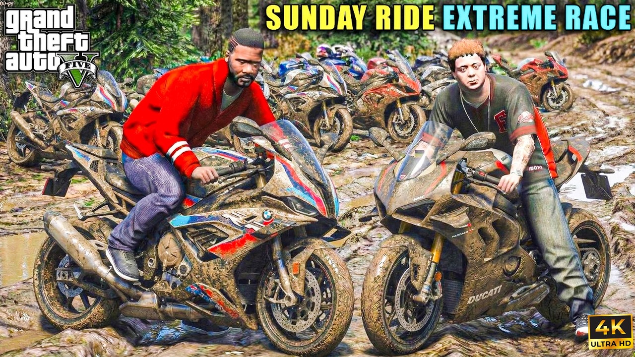 GTA 5 : GOING WO LEH LADKAH IN SNOW FALL WITH SUZUKI HAYABUSA AND NINJA H2 JIMMY AND MICHAEL OMG!