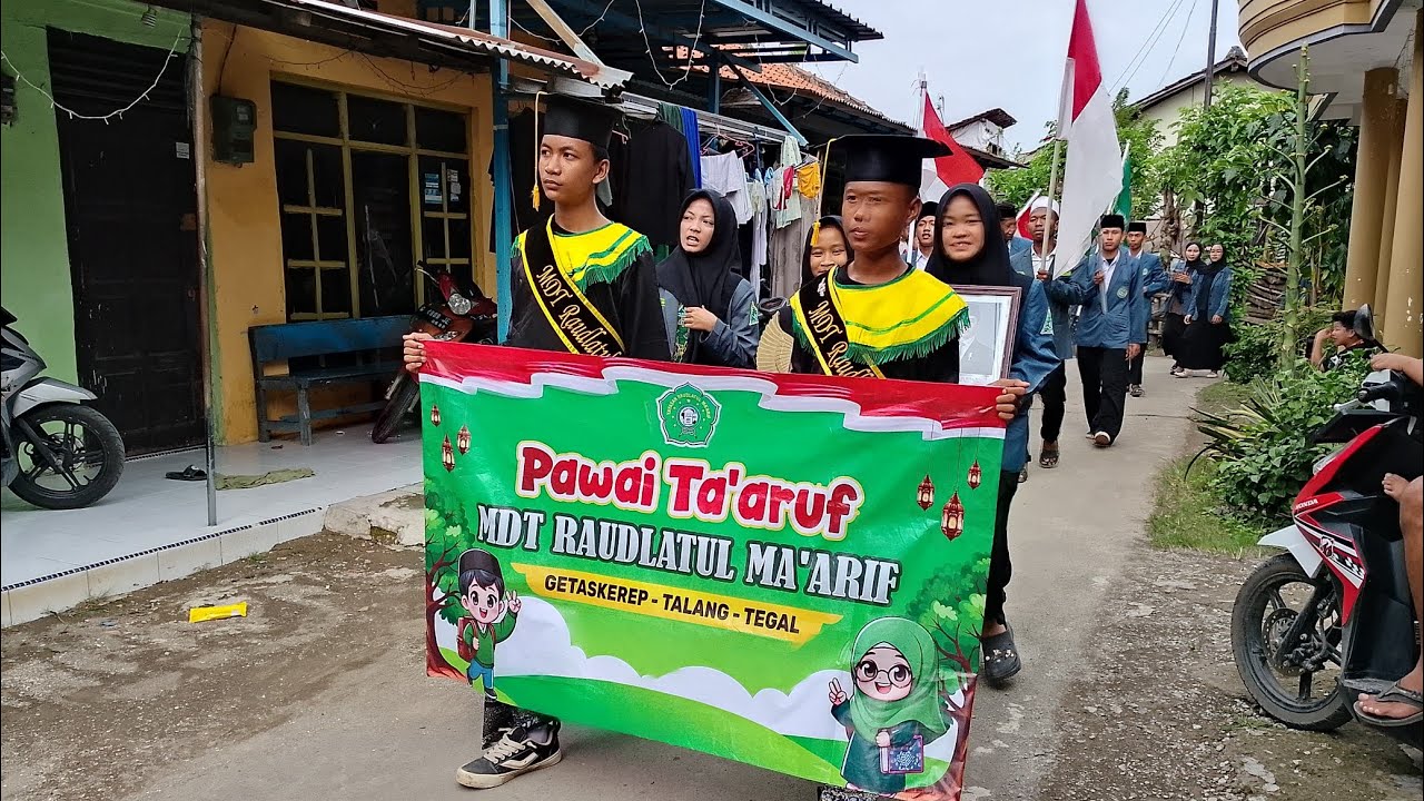 Pawai Ta'aruf MDT RAUDLATUL MA'ARIF Desa Getaskerep kec.talang