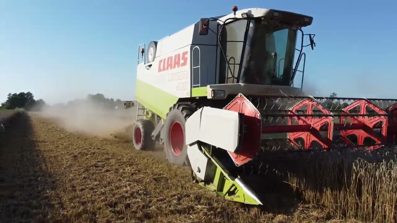 Oporowe Żniwa Pszenicy 2023 Claas Lexion 410 & Massey Ferguson 7620
