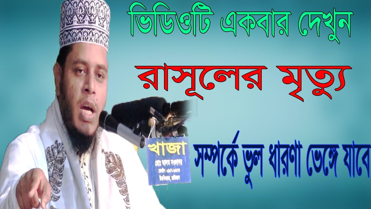 মানুষ এবং রাসূলের মৃত্যু মুফতি আলাউদ্দিন  জিহাদী || Mufti Alauddin Jihadi