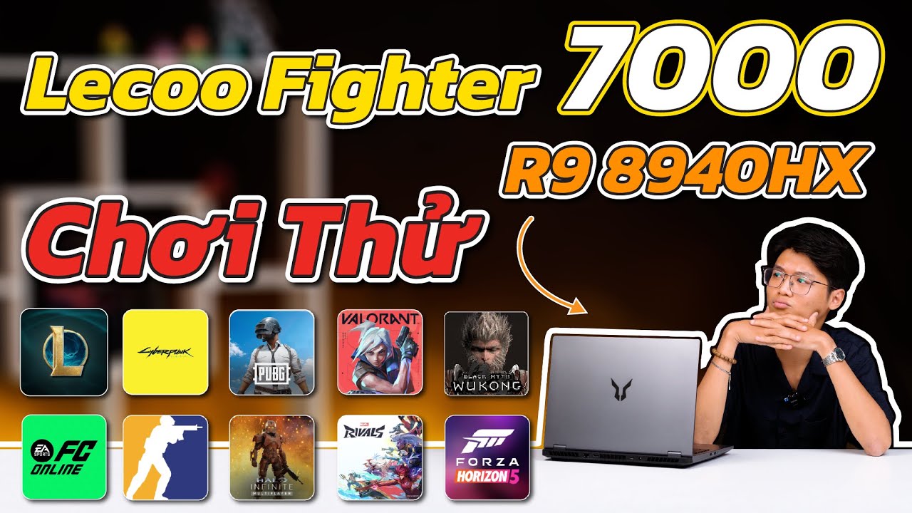 Hiệu năng SIÊU MẠNH nhưng tản nhiệt thì... ? CHƠI THỬ Lecoo Fighter 7000 (R9 8940HX) | TGS365