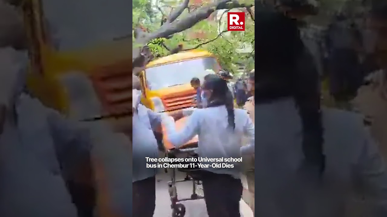 Tree Collapses Onto Universal School Bus in Chembur; 11 Year Old Dies