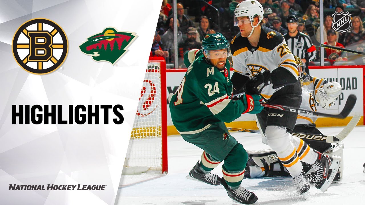 NHL Highlights | Bruins @ Wild 2/1/20
