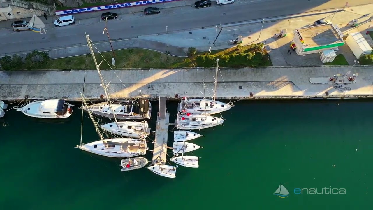 Ploce Port - Aerial video shot