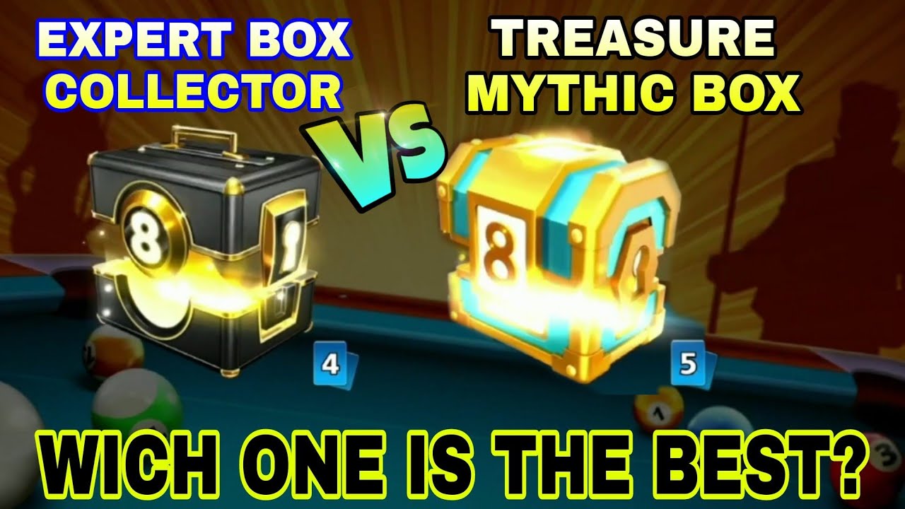 Expert Collection Box VS Treasure Mythic Box Which One is The Best Option in 8 Ball Pool