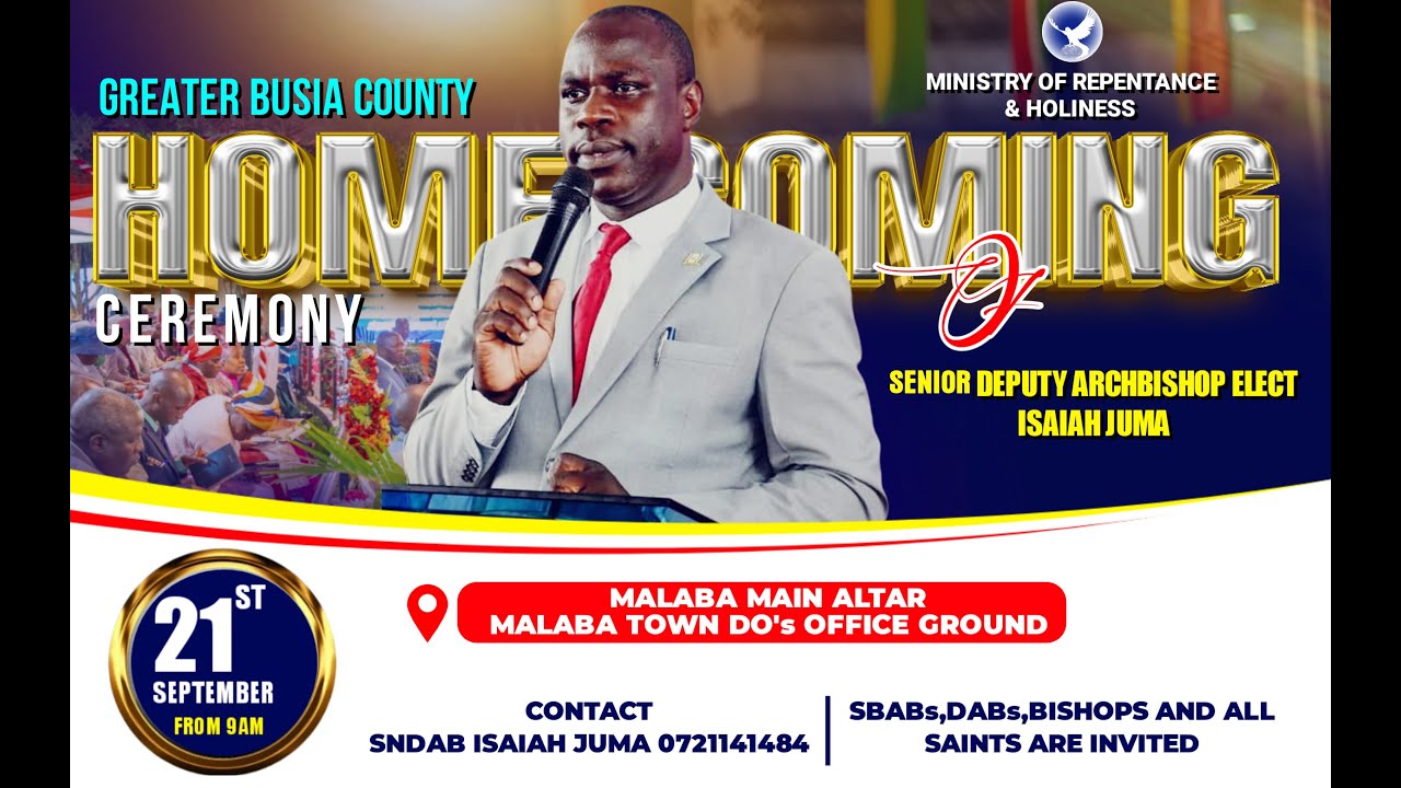 BUSIA COUNTY HOMECOMING OF SDAB ISAIAH JUMA