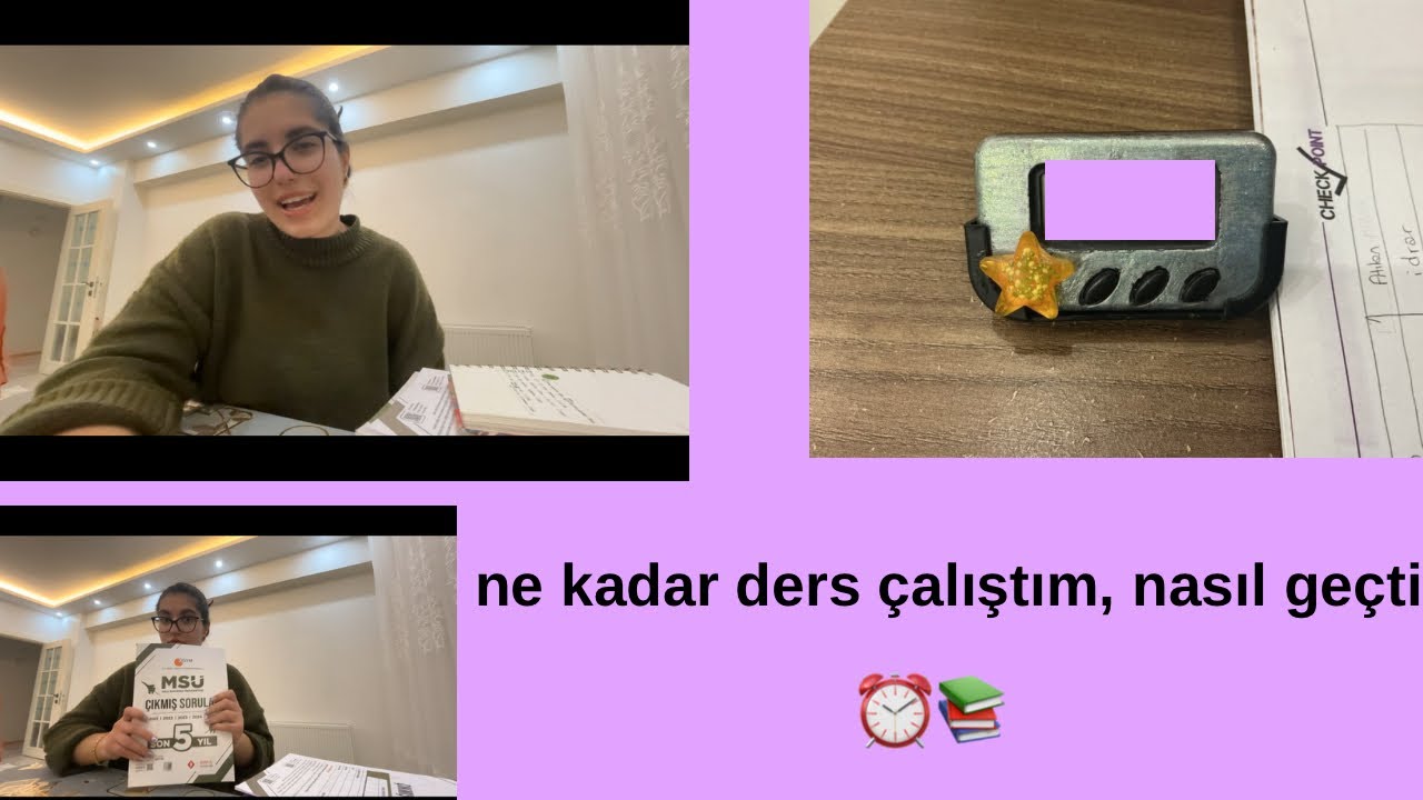 Devam ediyor mu? bugün kaç saat çalıştım📚