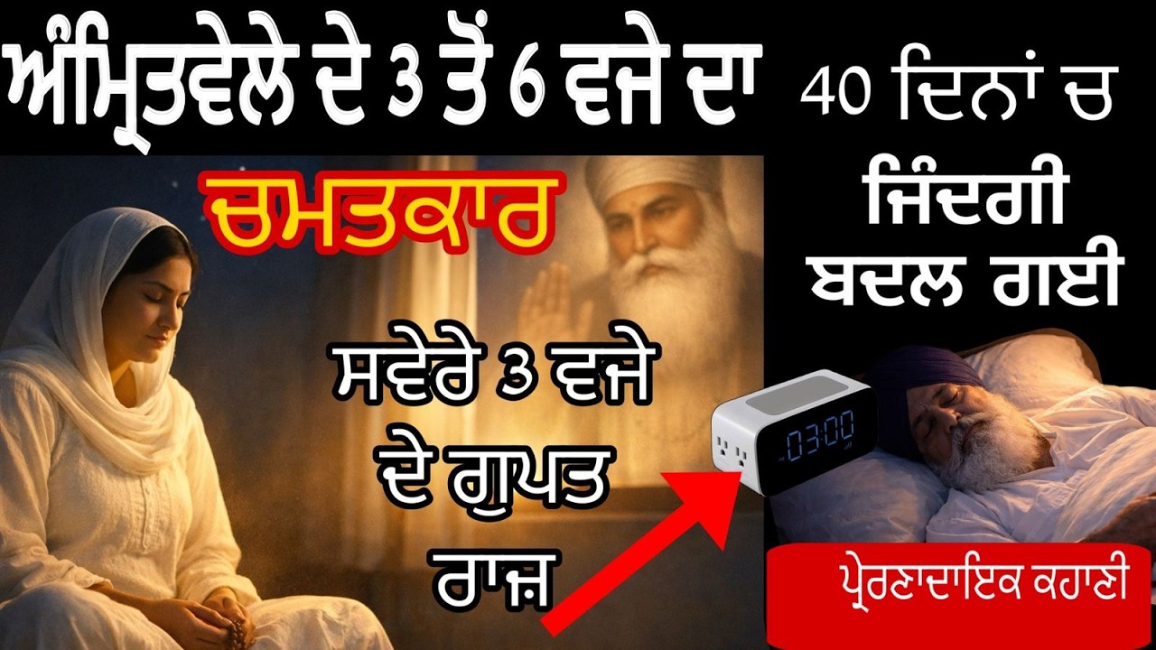 ਇੱਕ ਬੀਬੀ ਦੀ 3 ਤੋ 4 ਵਜੇ ਚ ਉੱਠਣ ਦੀ ਆਦਤ ਨੇ ਕਿਵੇਂ ਬਦਲੀ ਪੂਰੇ ਪਰਿਵਾਰ ਦੀ ਜਿੰਦਗੀ ? amritvela sakhi #kahani