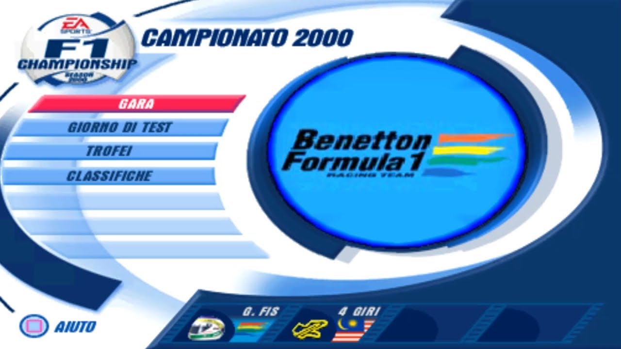 F1 Championship Season 2000 (ITA) (PS1) - Campionato EP.17 Gran Premio della Malesia