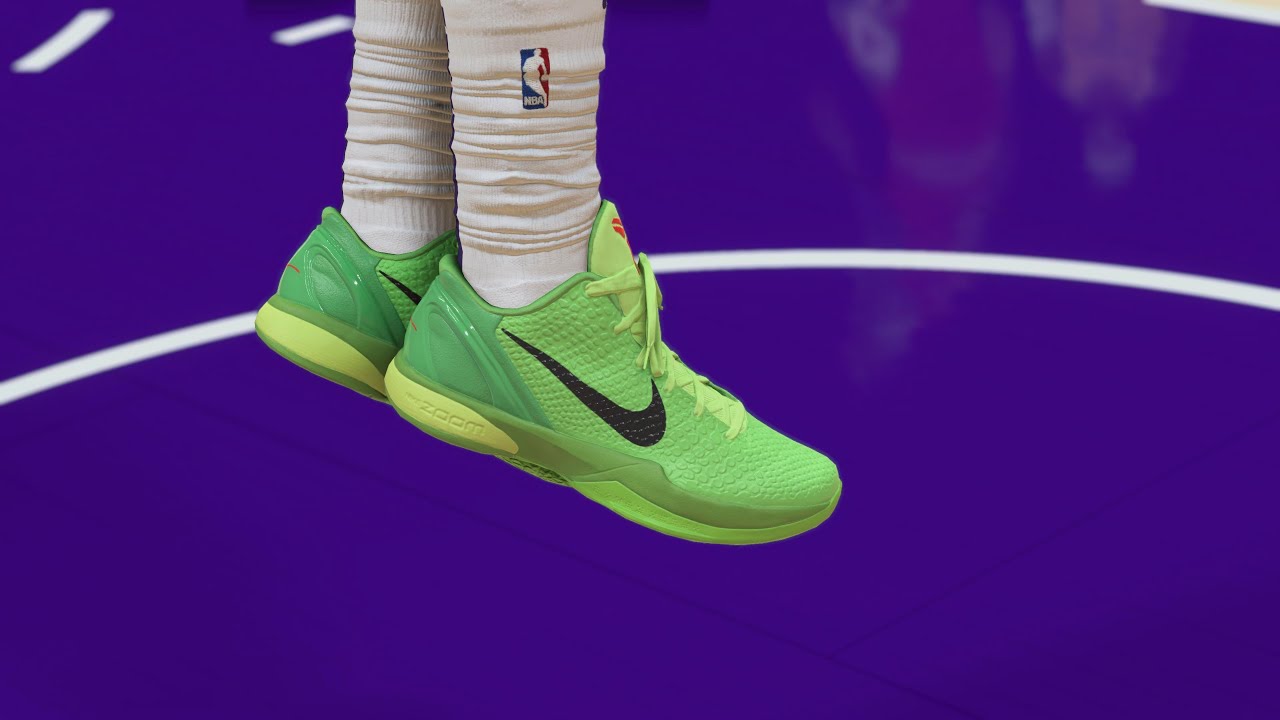 NBA 2K24 New Gen Shoe Creator Nike Kobe VI Grinch