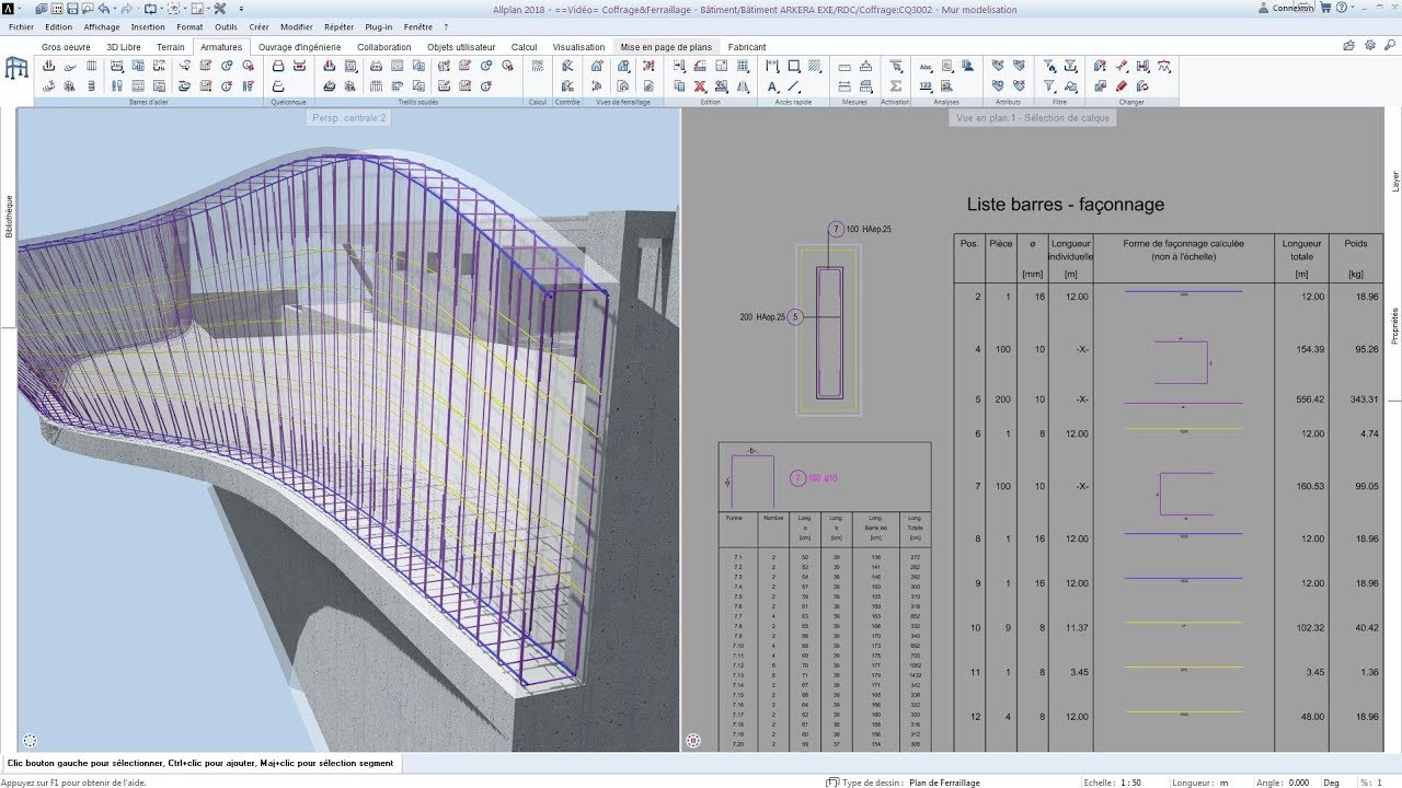Allplan Engineering  - Free form reinforcement