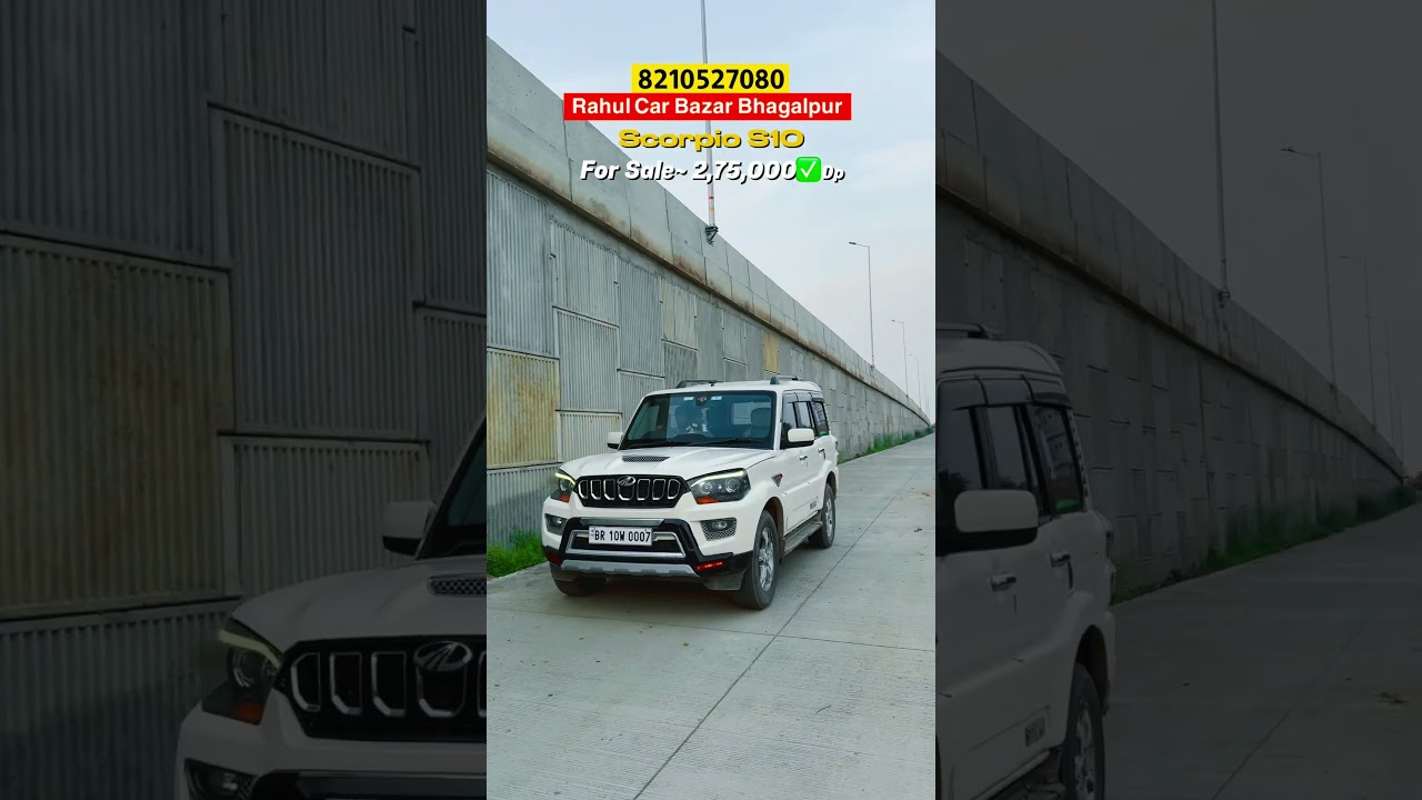 Scorpio S10 Only 275000 😍✅✌️ #rahulcarbazar #bhagalpur #carbazar #usedcars #reels #bihar #explore