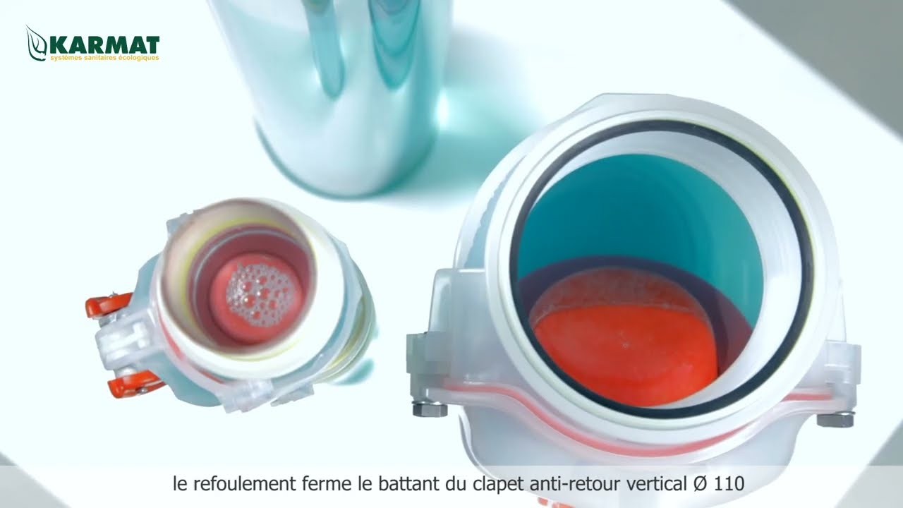 Clapet anti-retour pour montage vertical, clapet anti-retour vertical Karmat