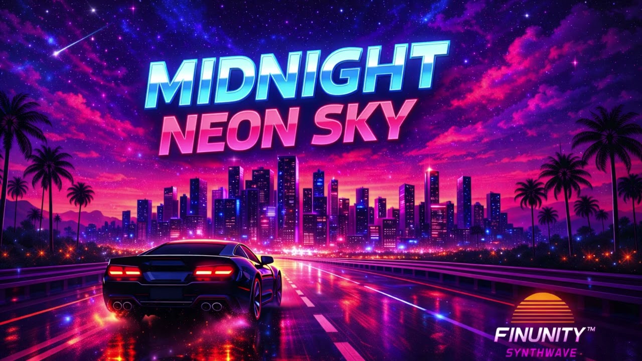 🌌 MIDNIGHT NEON SKY – FINUNITY™ SYNTHWAVE  #SYNTHWAVE #NIGHTDRIVEMUSIC #RETROWAVE