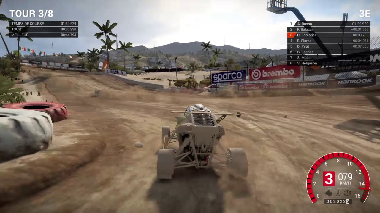 DiRT 4 Kart cross Mexique demi final et final A en niveau brutal.