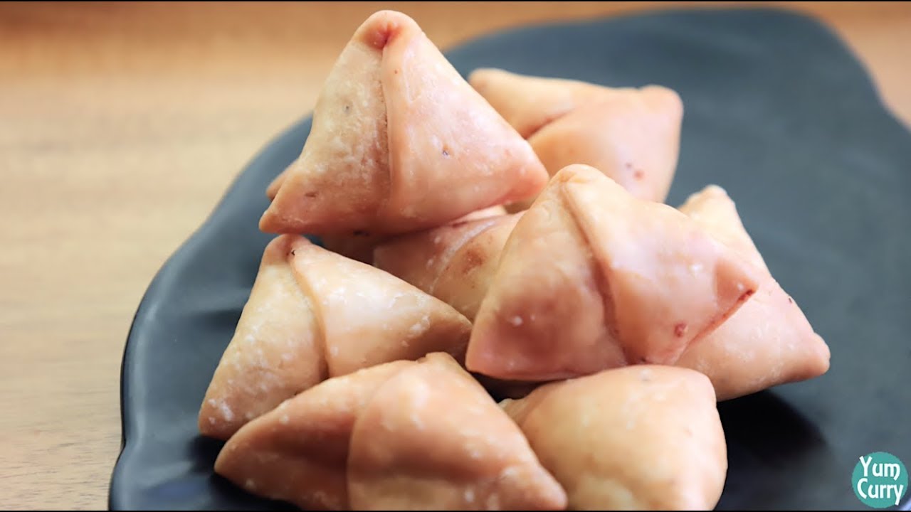 Mini Samosa Recipe - Farsan Samosa Recipe - Mini Dry Samosa Recipe