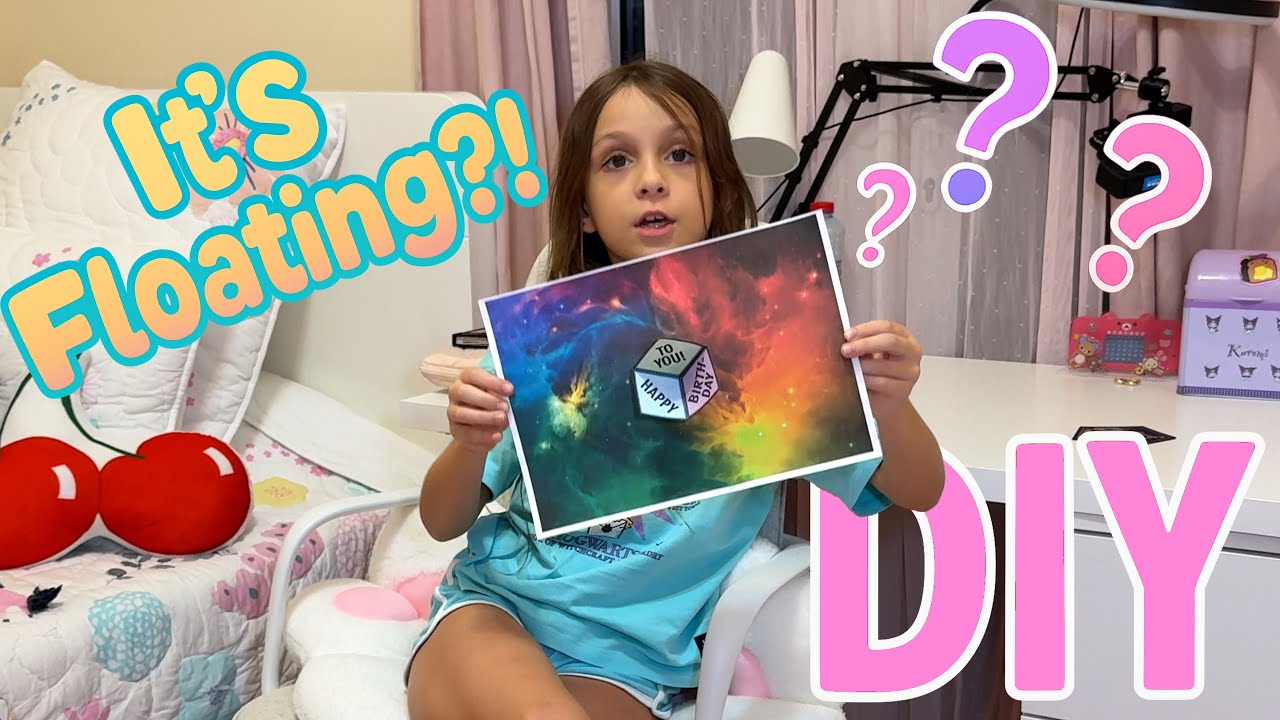 Иллюзия парящего куба своими руками! ✨ 3D-поделка из бумаги, которая выглядит как волшебство! 🪄