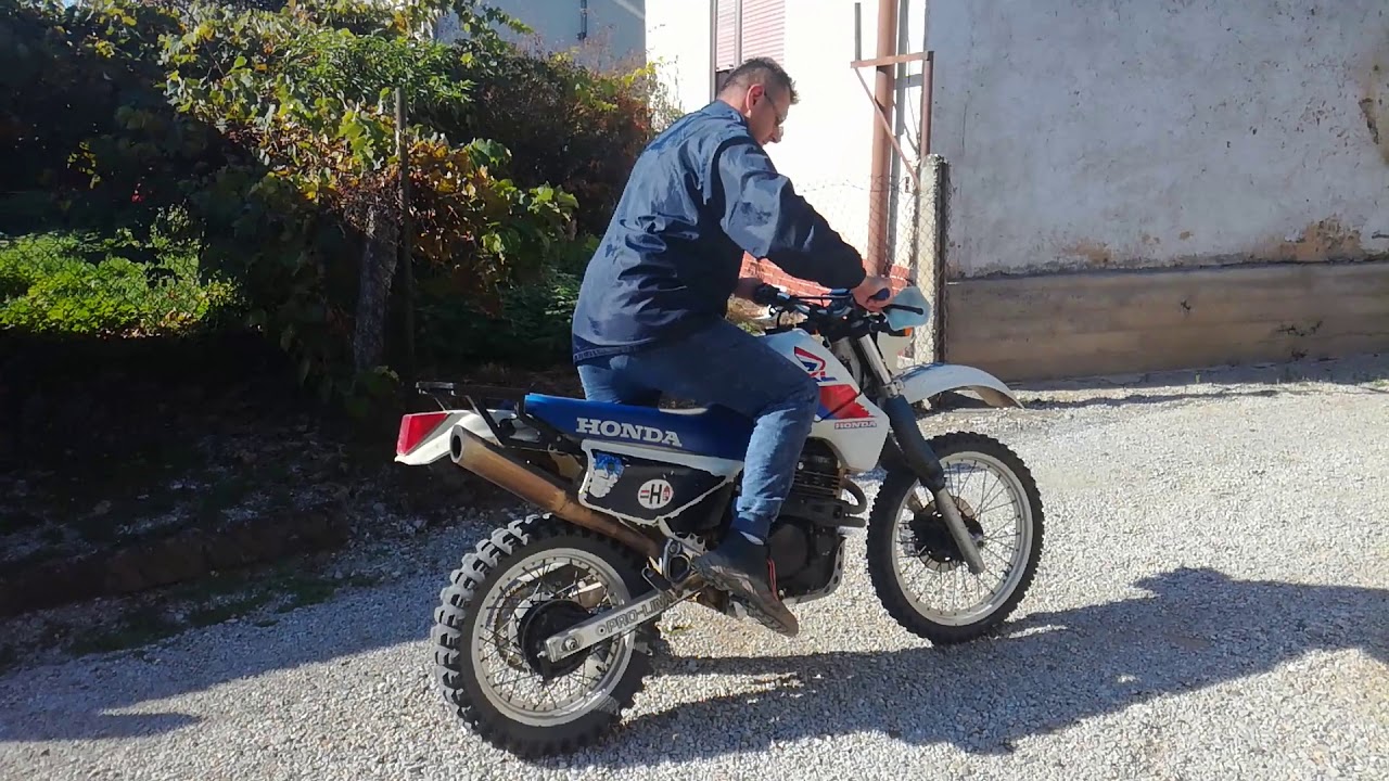 Honda XL600 with tuning exhaust