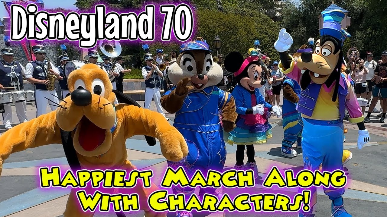 Disneyland Band with Characters | 70th Anniversary Medley | Happiest March Along 2025