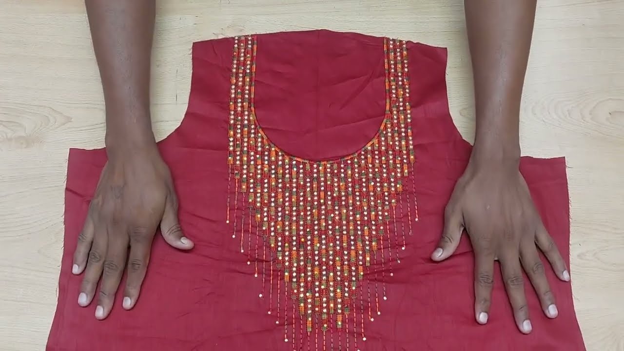 Kadai Wale Suit Ka Gala Kaise Banaen | Work Wala Gala Kaise Banaye | How To Make Embroidery Neck.