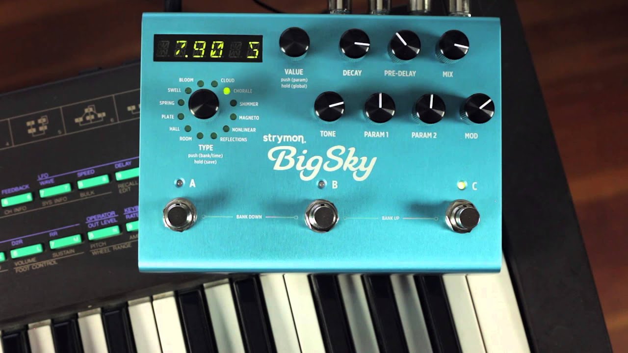 Strymon BigSky Reverb - synth audio demo