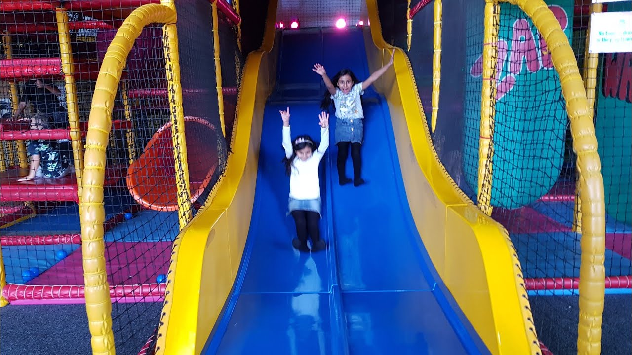 Playing at scally wags !  Kids indoor play area!