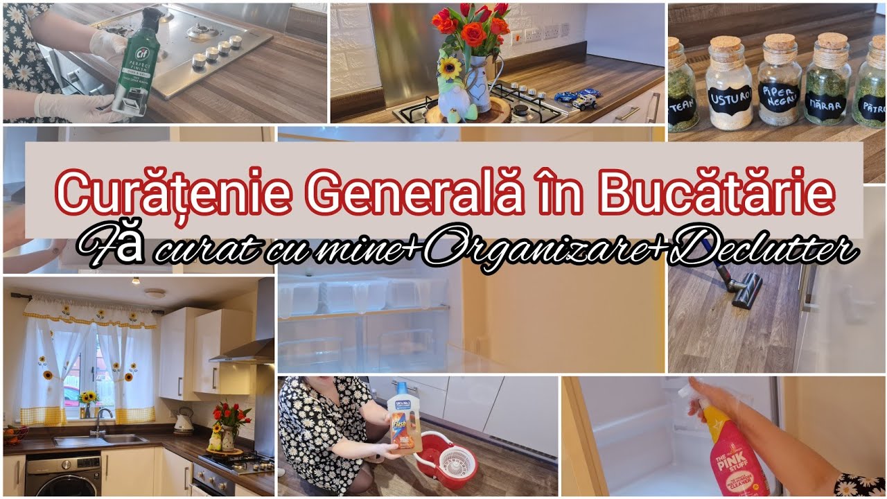 CURĂȚENIE GENERALA ÎN BUCĂTĂRIE 2022/Fă curat cu mine+ORGANIZARE/şi multă  trebăluială la mine Acasā