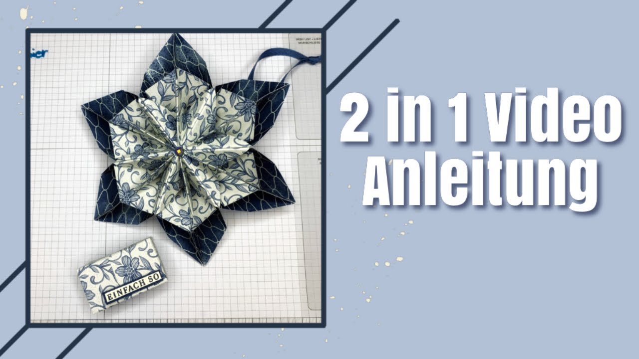 DIY Deko Blume - Stern und Double Flip Box mit Stampin‘ Up! Produkten