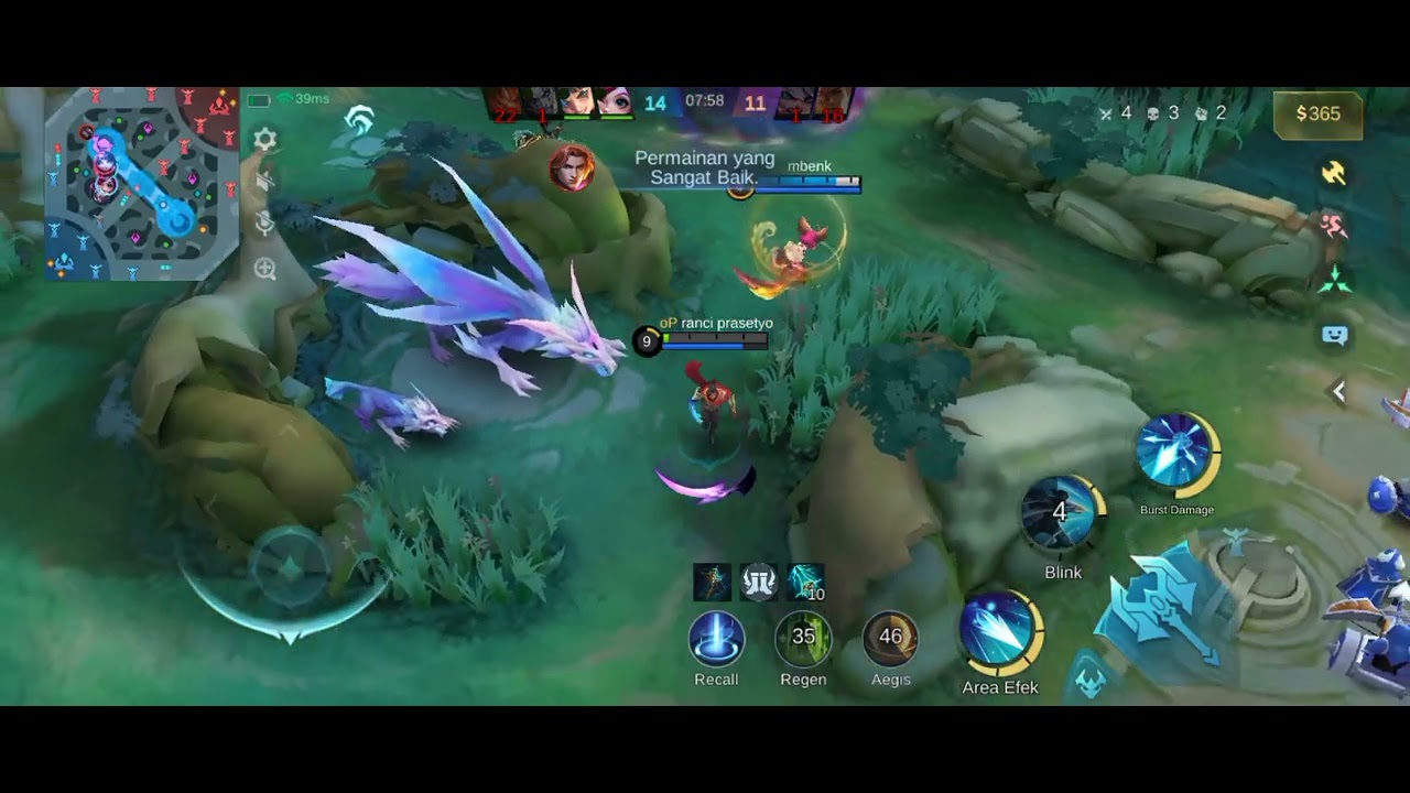 Hero ini demage nya sakit sekali