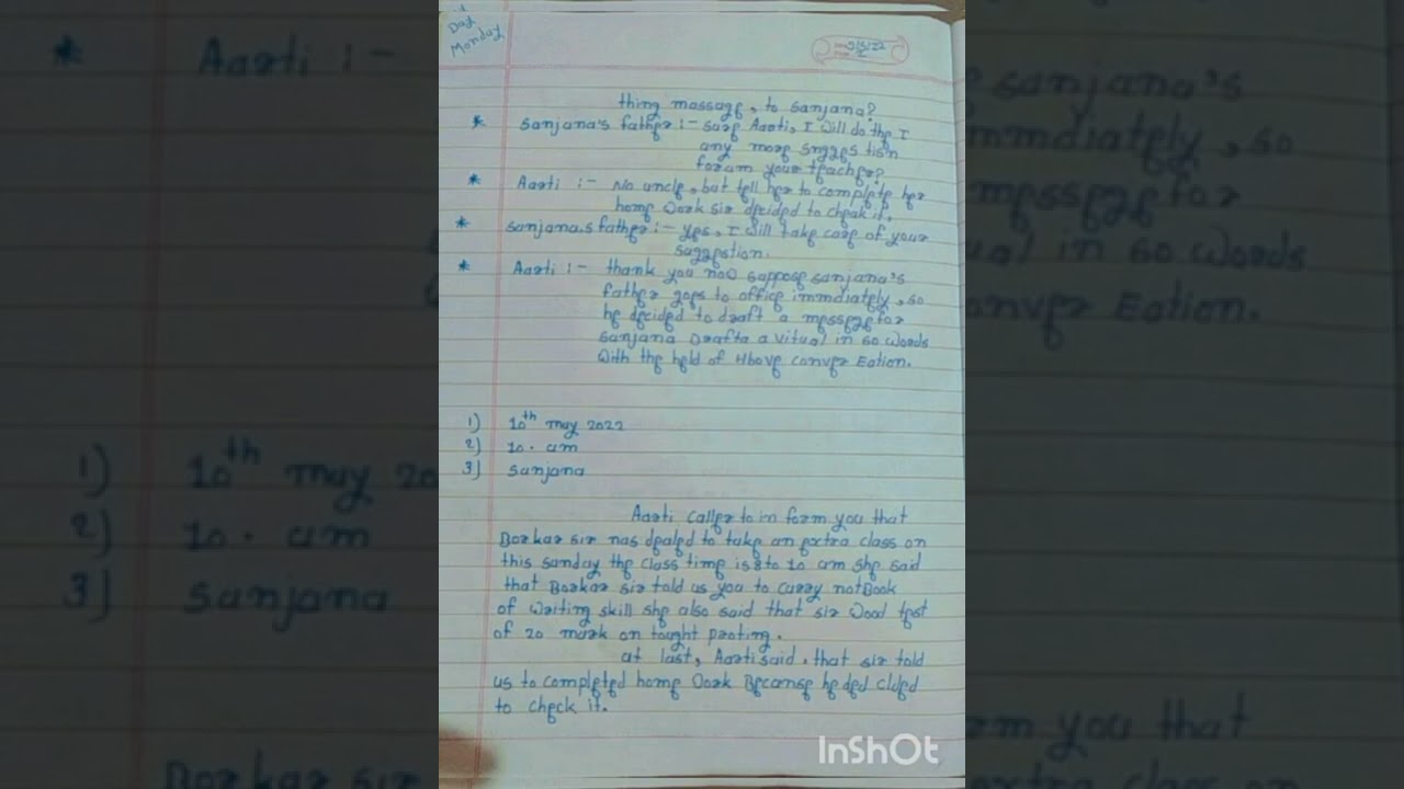 12th Drafting virtual massage 😊😊English