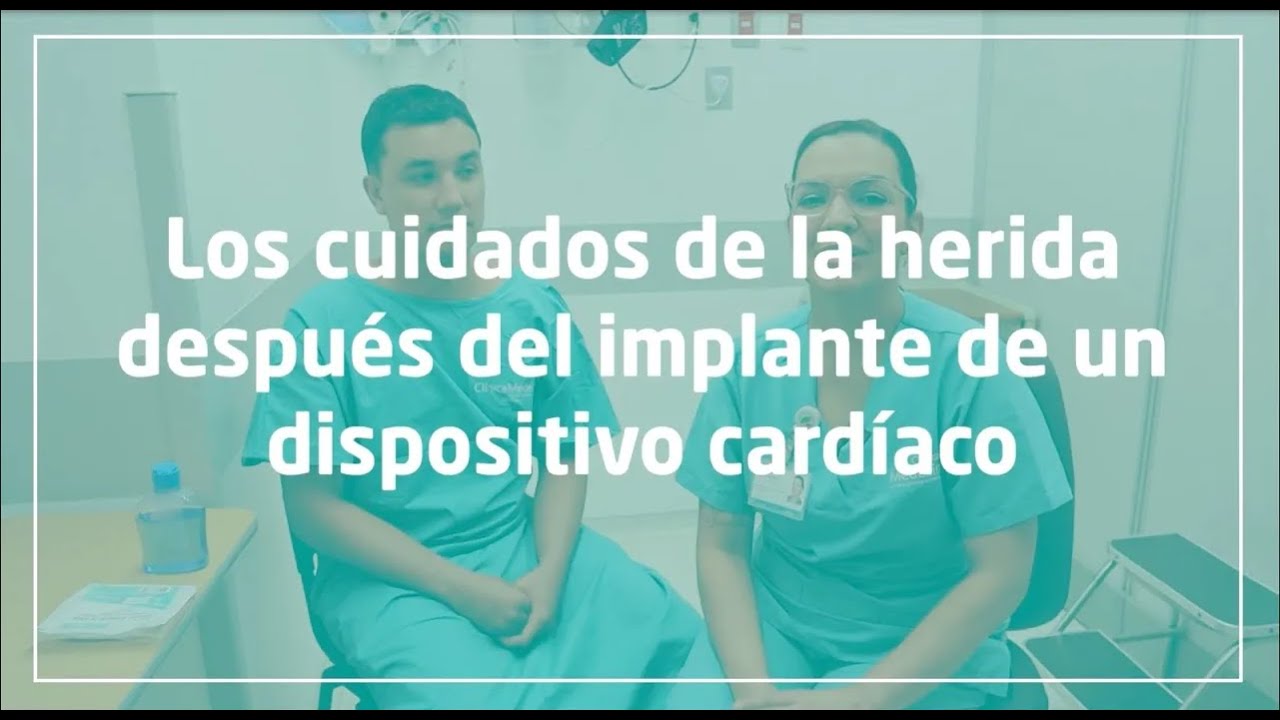 Cuidados de la herida después del implante de un dispositivo cardiaco