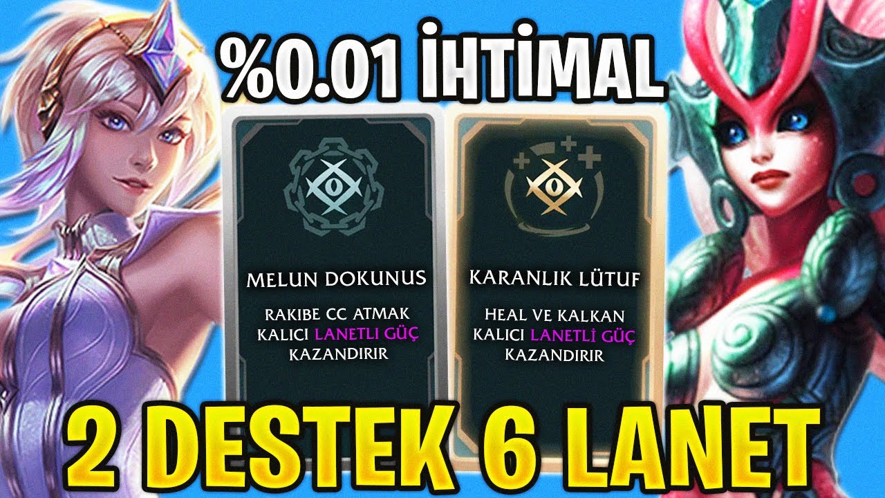 2 DESTEK ŞAMPİYONUNA 6 TANE LANET EKLENTİSİ GELİRSE NE OLUR? | LOL ARENA | Zegabon