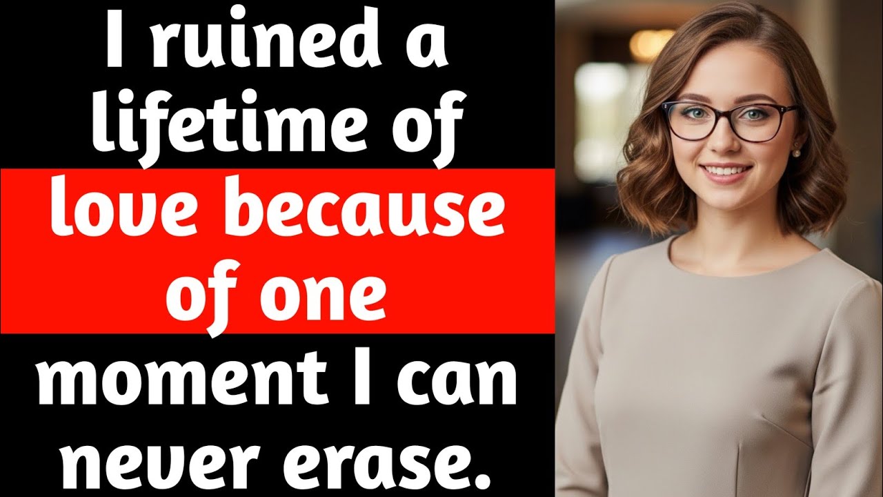I ruined a lifetime of love because of one moment I can never erase. 