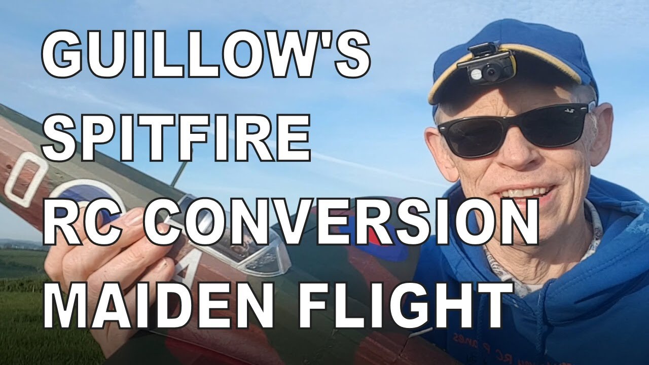 Guillow's Spitfire RC Conversion Maiden Flight