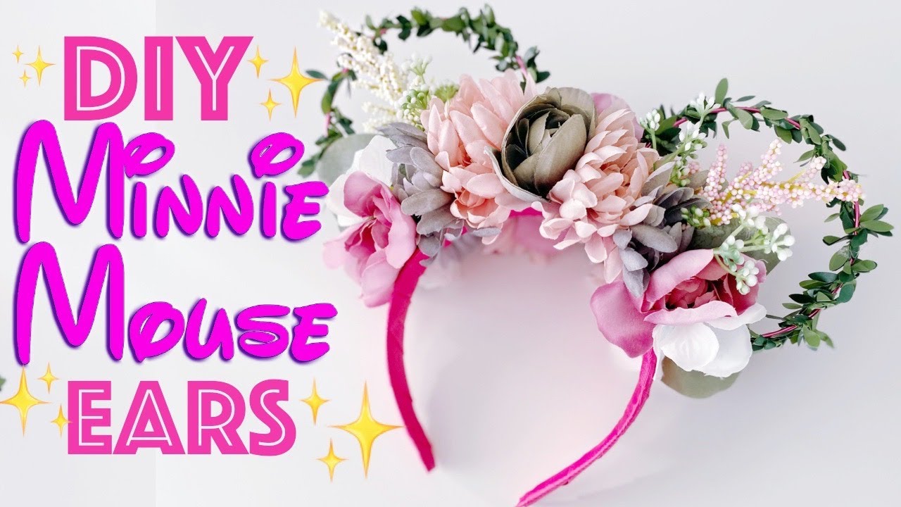 DIY Disney floral wire mickey ears (EASY) || Witch's Workshop Ep.3