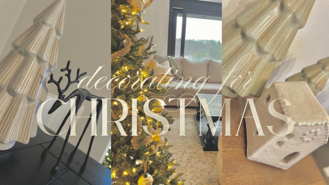 Decorating for Christmas🎄eggnog lattes, deep cleaning, & getting our home cozy for the holidays