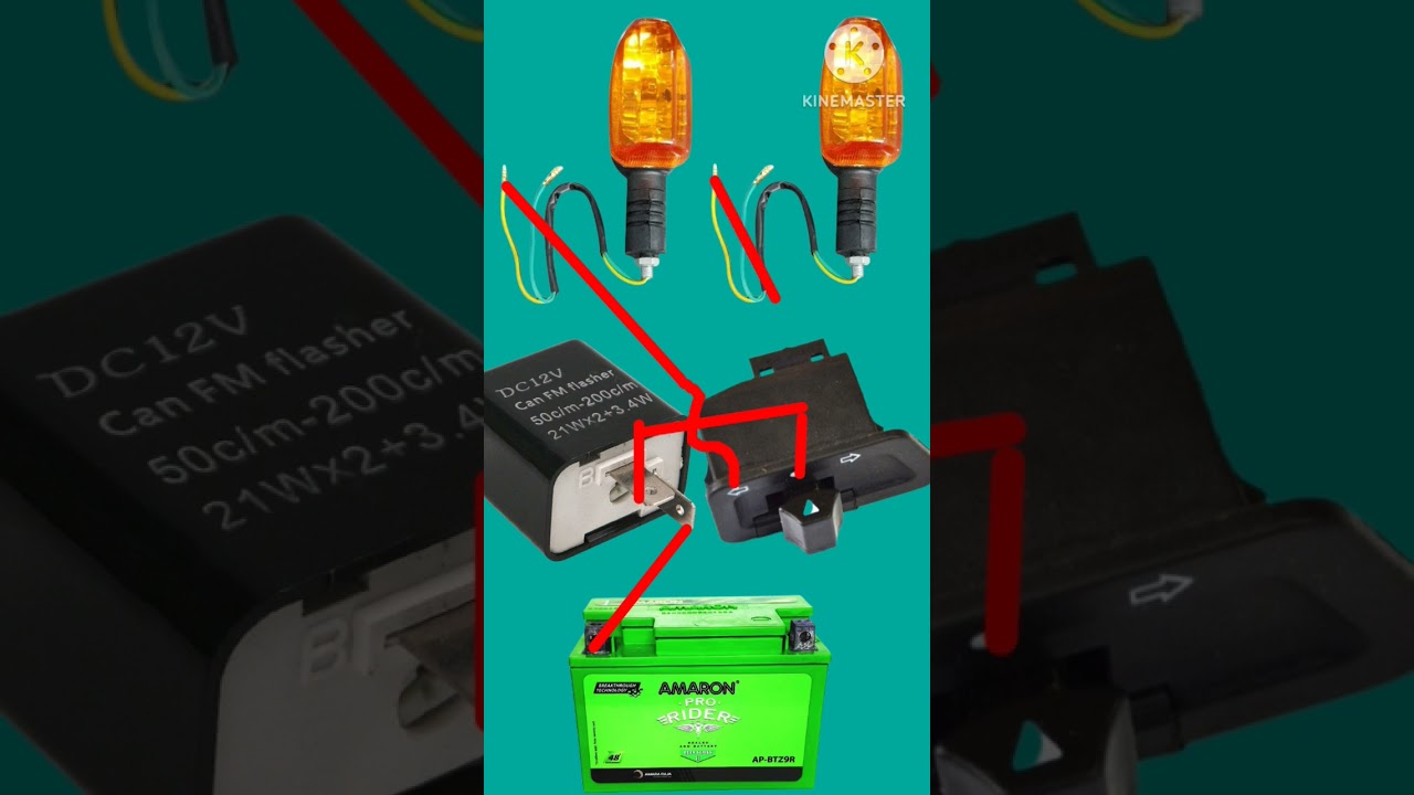 bike indicator full wiring #shorts