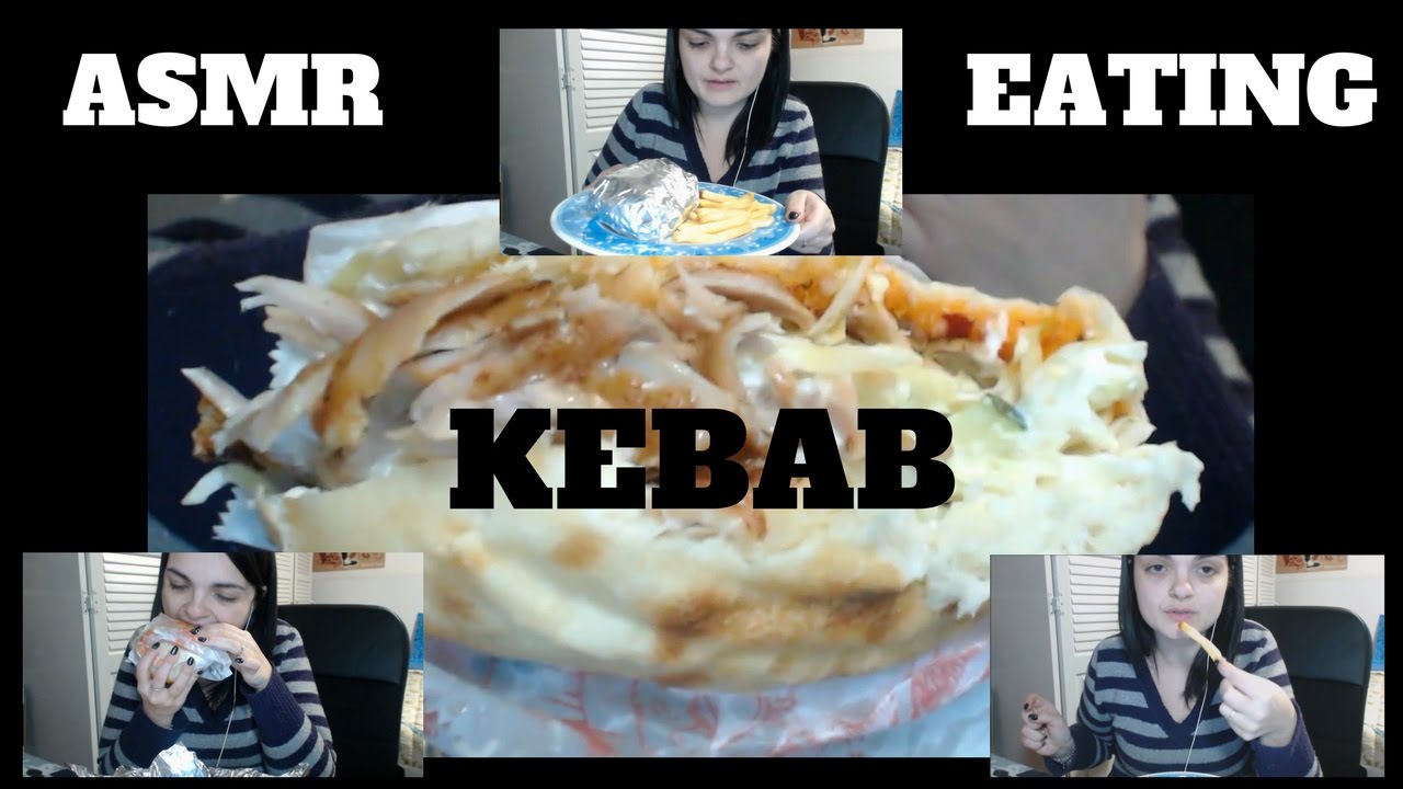 ASMR eating sounds 🍔 Delicious Döner KEBAB!